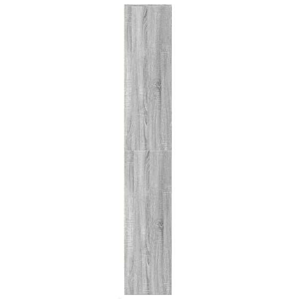 Highboard mit LED Grau Sonoma 69x32,5x200 cm