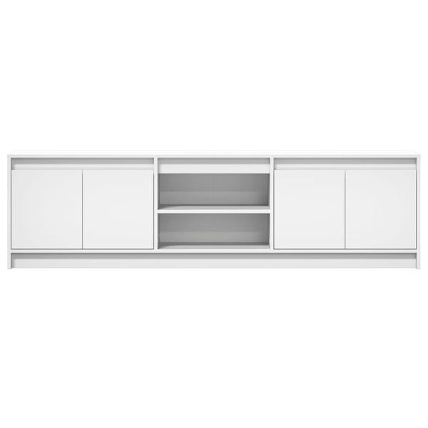 TV-Schrank Weiß mit LED 180cm
