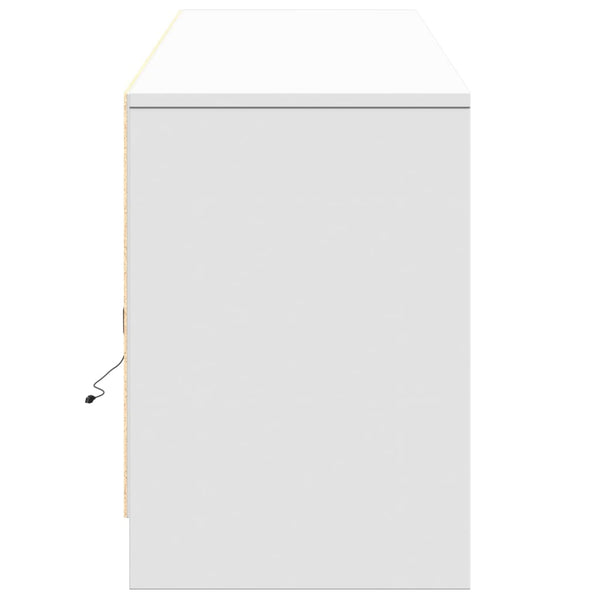 TV-Schrank Weiß mit LED 180cm
