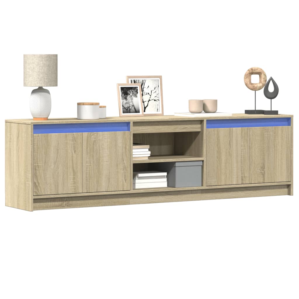 TV-Schrank Sonoma Eiche mit LED 180 cm