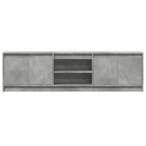 TV-Schrank Betongrau mit LED 180 cm