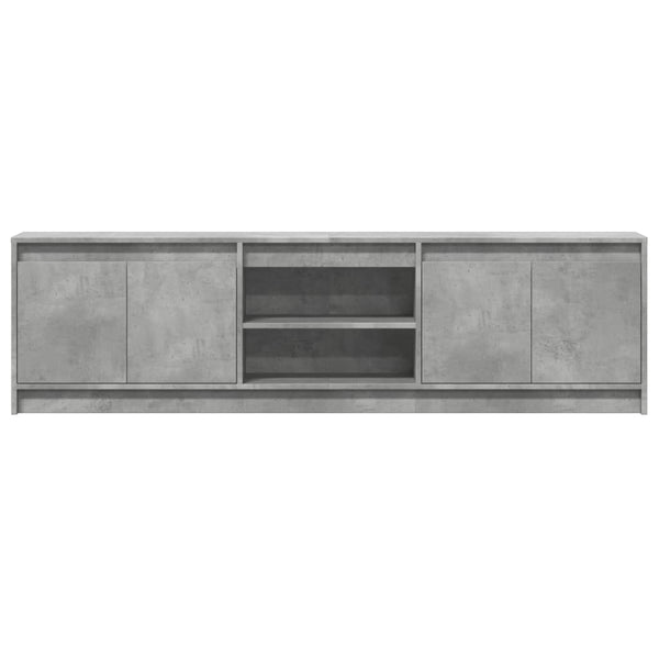 TV-Schrank Betongrau mit LED 180 cm