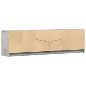 TV-Schrank Betongrau mit LED 180 cm
