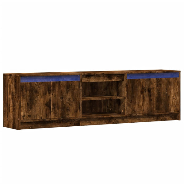 TV-Schrank Räuchereiche mit LED 180cm