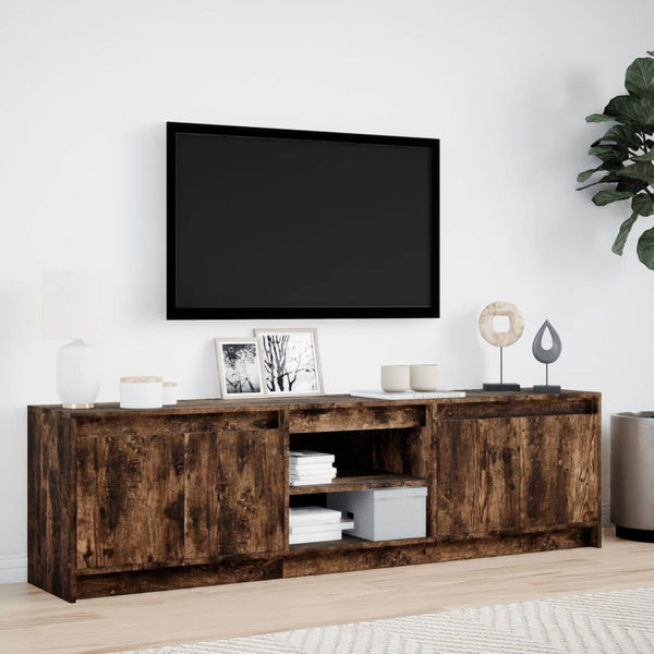 TV-Schrank Räuchereiche mit LED 180cm