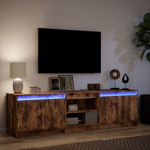 TV-Schrank Räuchereiche mit LED 180cm