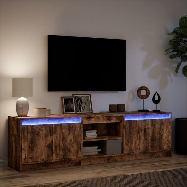 TV-Schrank Räuchereiche mit LED 180cm