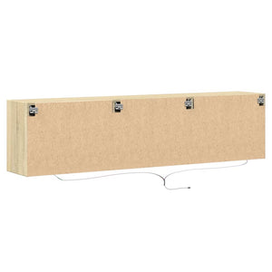 TV-Wandschrank mit LED Sonoma-Eiche 180 cm