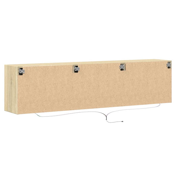 TV-Wandschrank mit LED Sonoma-Eiche 180 cm