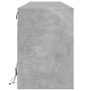 TV-Wandschrank mit LED Betongrau 180 cm