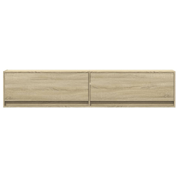TV-Wandschrank mit LED, Sonoma-Eiche, 180 cm