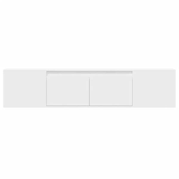 TV-Wandschrank mit LED Weiß 180 cm