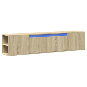 TV-Wandschrank Sonoma Eiche mit LED
