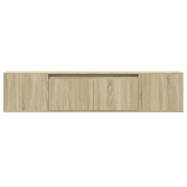 TV-Wandschrank Sonoma Eiche mit LED