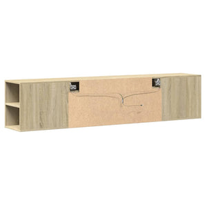TV-Wandschrank Sonoma Eiche mit LED