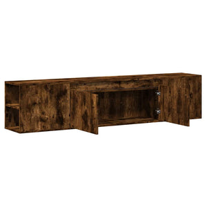 TV-Wandschrank Räuchereiche mit LED