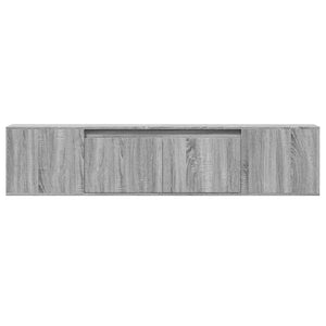 TV-Wandschrank mit LED Grau Sonoma 180cm