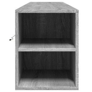 TV-Wandschrank mit LED Grau Sonoma 180cm