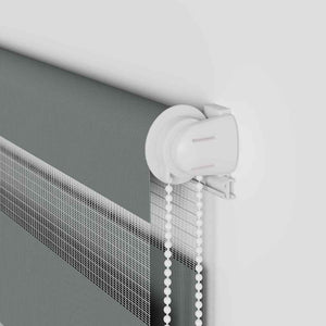 Doppelrollo Dunkelgrau 120x100 cm