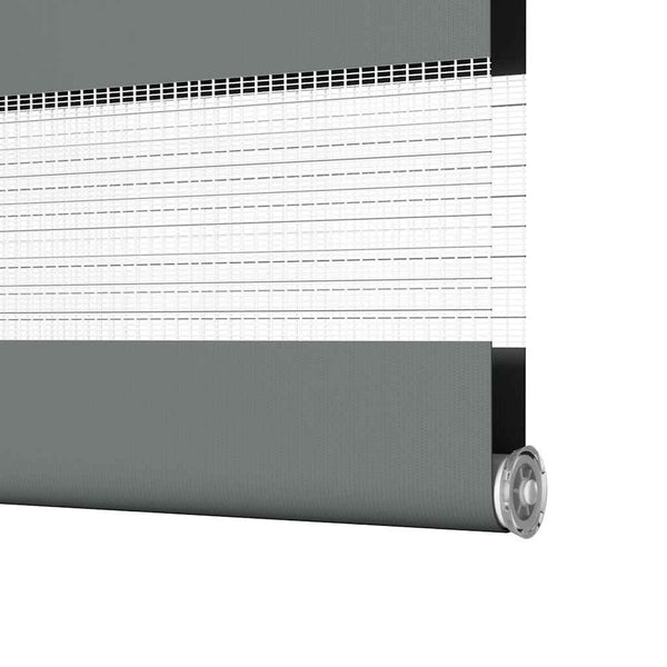 Doppelrollo Dunkelgrau 40x150 cm