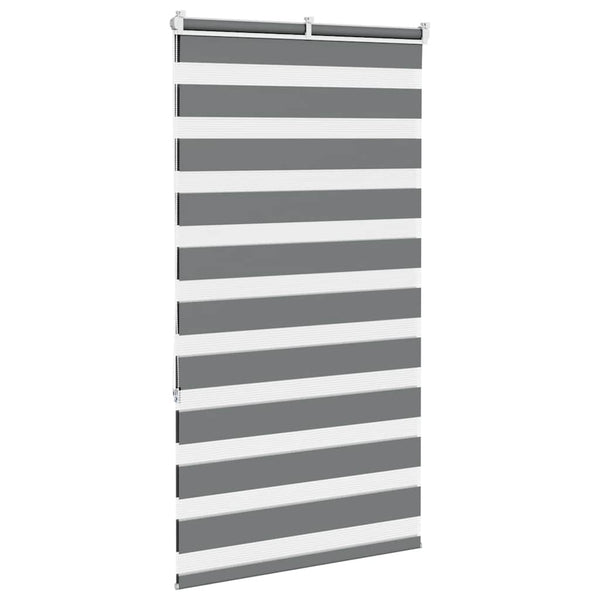 Doppelrollo Dunkelgrau 80x150 cm