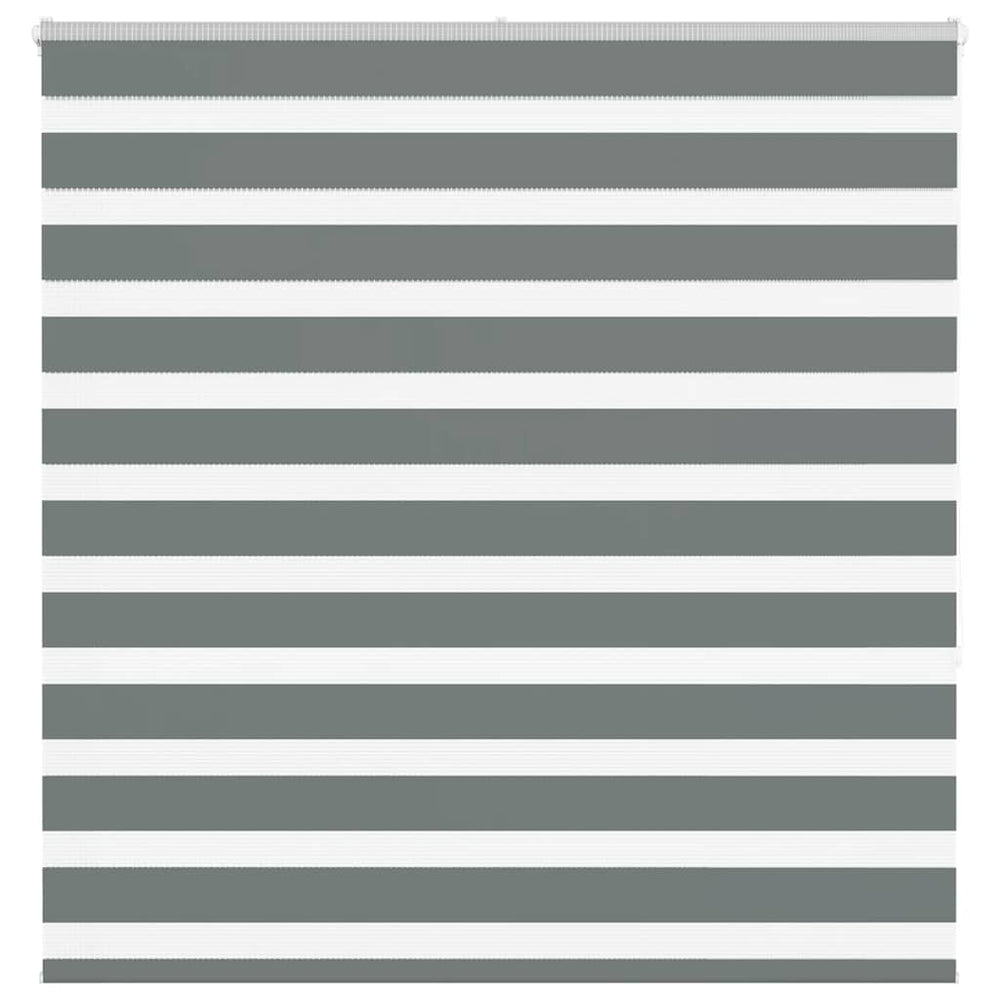 vidaXL Store double enrouleur gris foncé 145x150 cm Largeur du tissu 140,9 cm Polyester