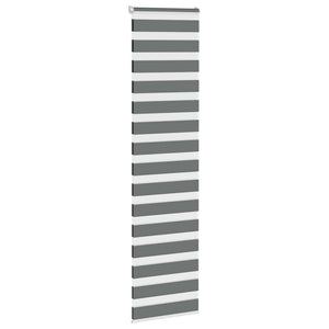 Doppelrollo Dunkelgrau 65x200 cm