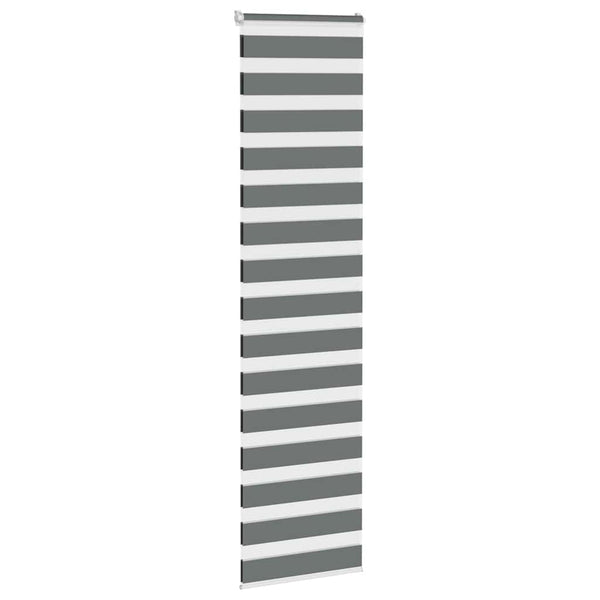 Doppelrollo Dunkelgrau 65x200 cm