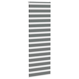 Dunkelgraues Doppelrollo 75x200 cm
