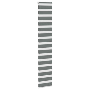Dunkelgraues Doppelrollo 40x230 cm