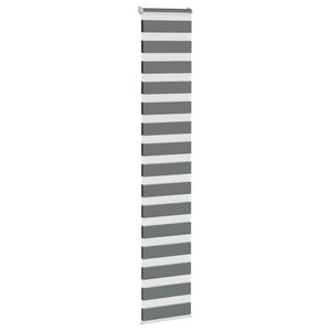 Dunkelgraues Doppelrollo 45x230 cm