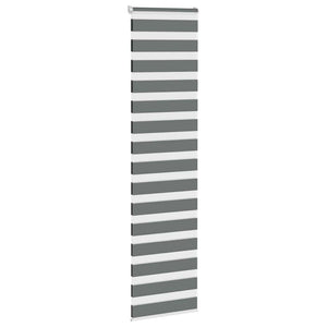 Doppelrollo Dunkelgrau 65x230 cm
