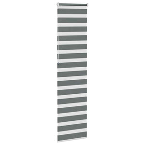 Doppelrollo Dunkelgrau 65x230 cm
