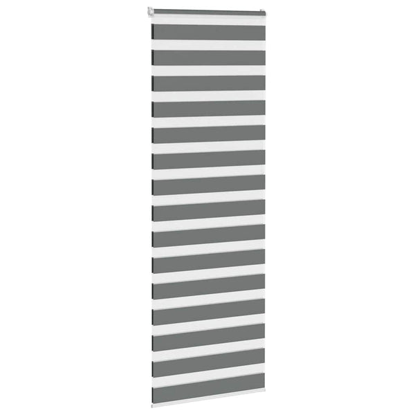 Doppelrollo Dunkelgrau 90x230 cm
