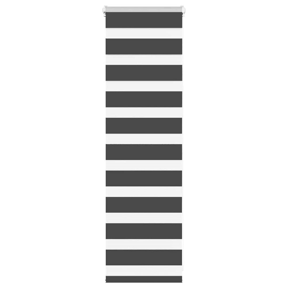 Doppelrollo Schwarz 40x100 cm