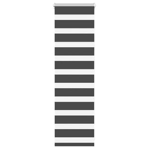 Doppelrollo Schwarz 40x100 cm
