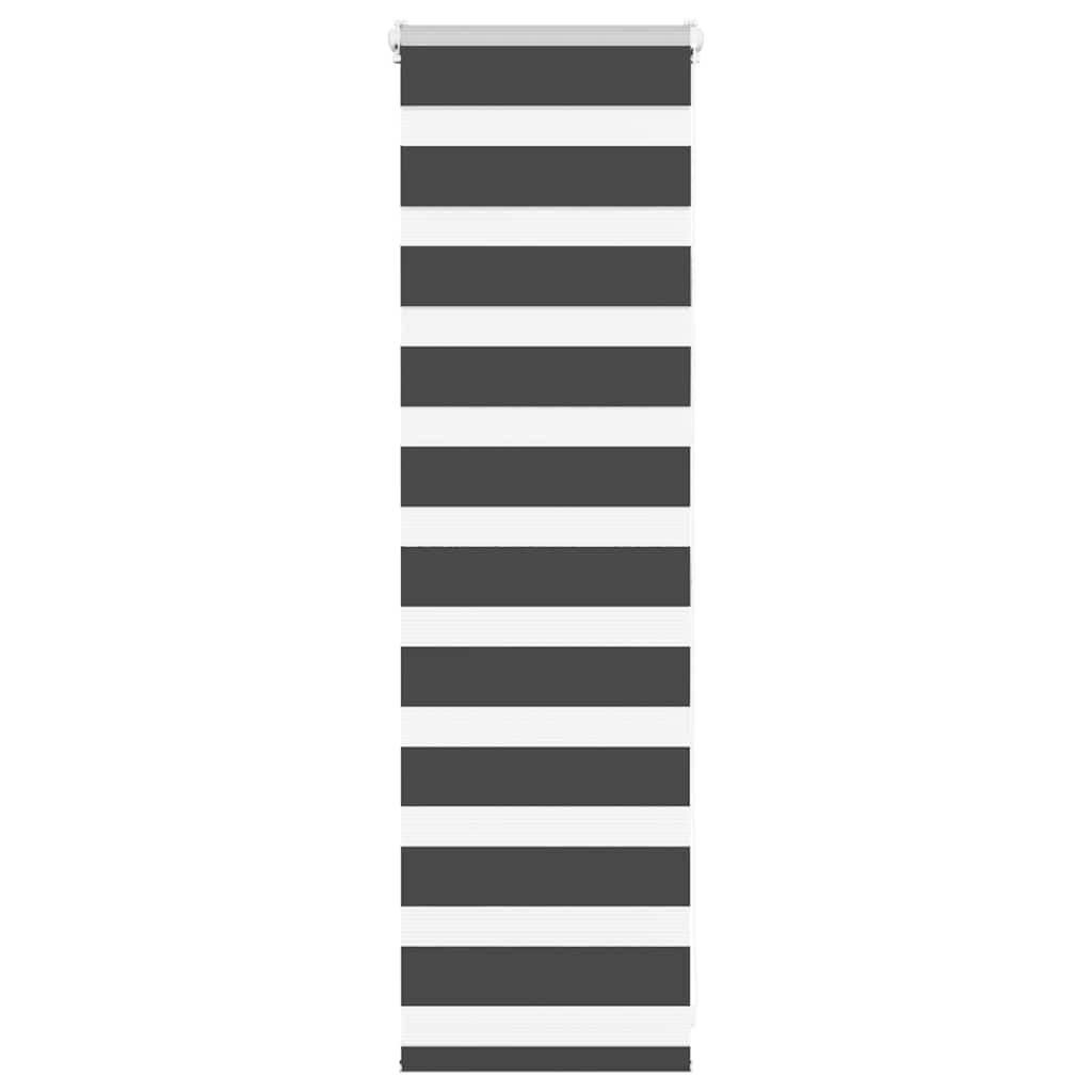 Doppelrollo Schwarz 40x100 cm