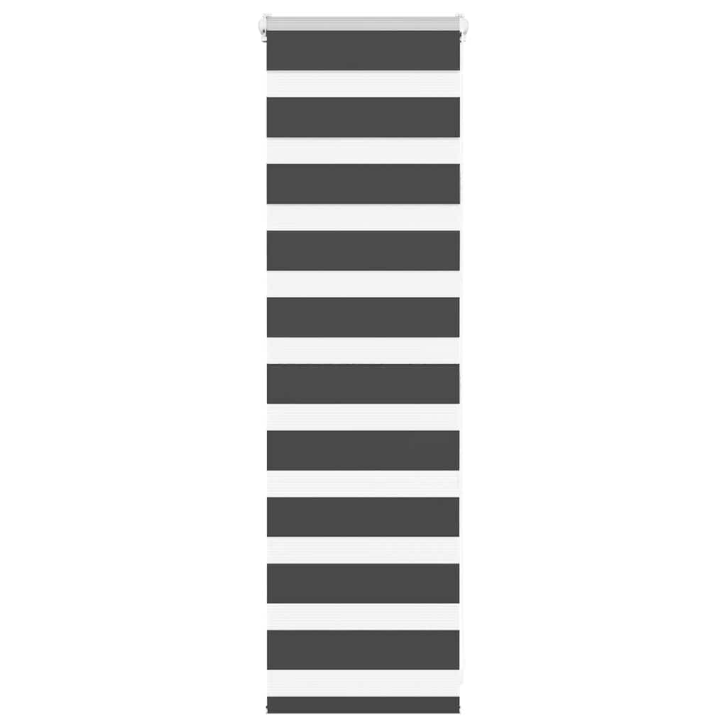 Doppelrollo Schwarz 45x100 cm