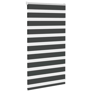 Doppelrollo Schwarz 75x100 cm