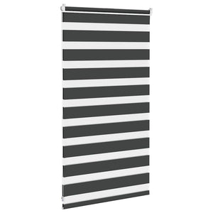 Doppelrollo Schwarz 80x100 cm