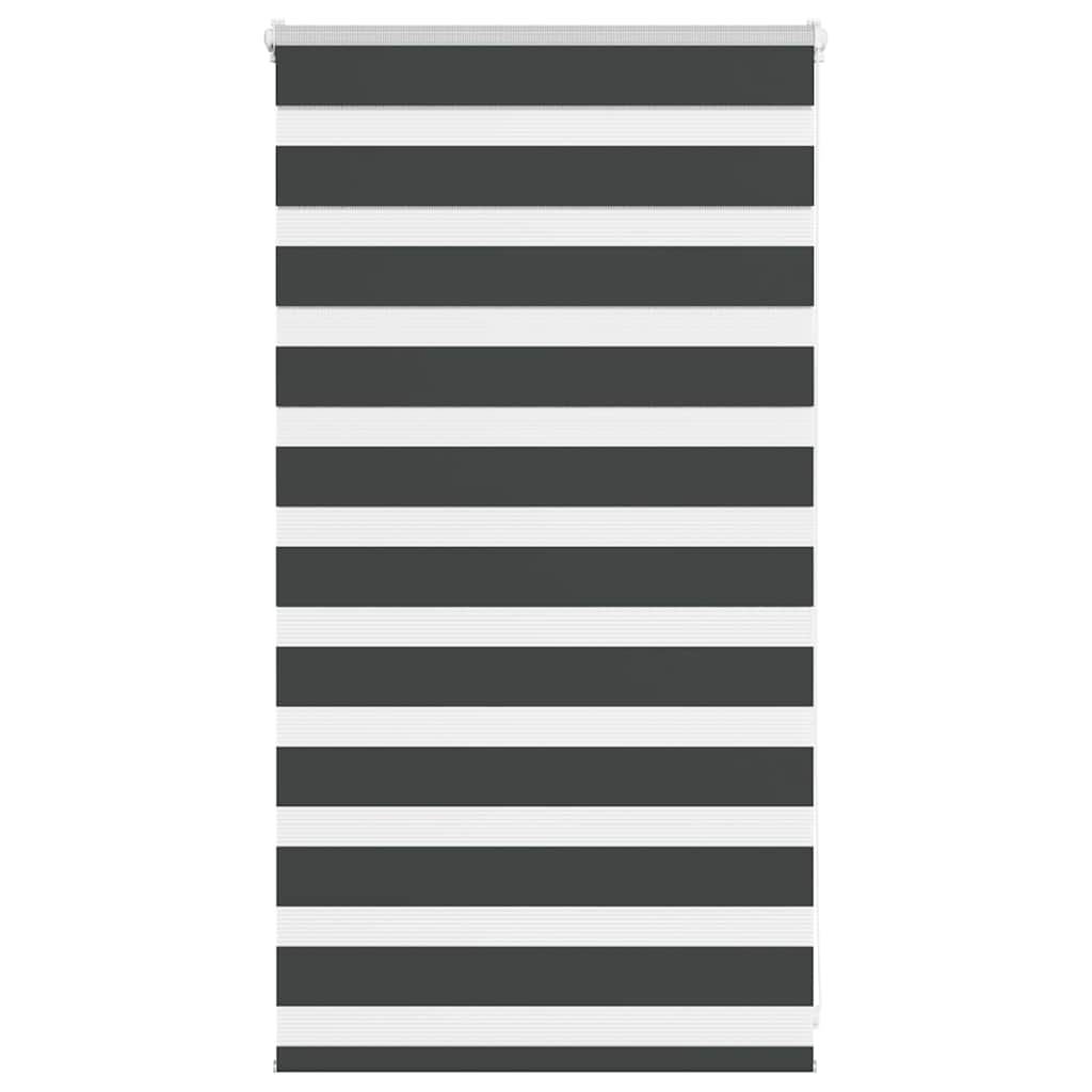 Doppelrollo Schwarz 90x100 cm