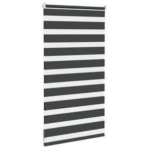 Doppelrollo Schwarz 90x100 cm