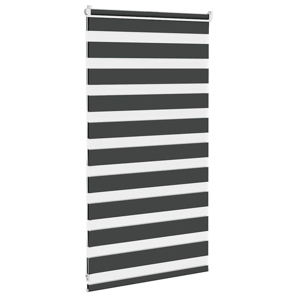 Doppelrollo Schwarz 90x100 cm