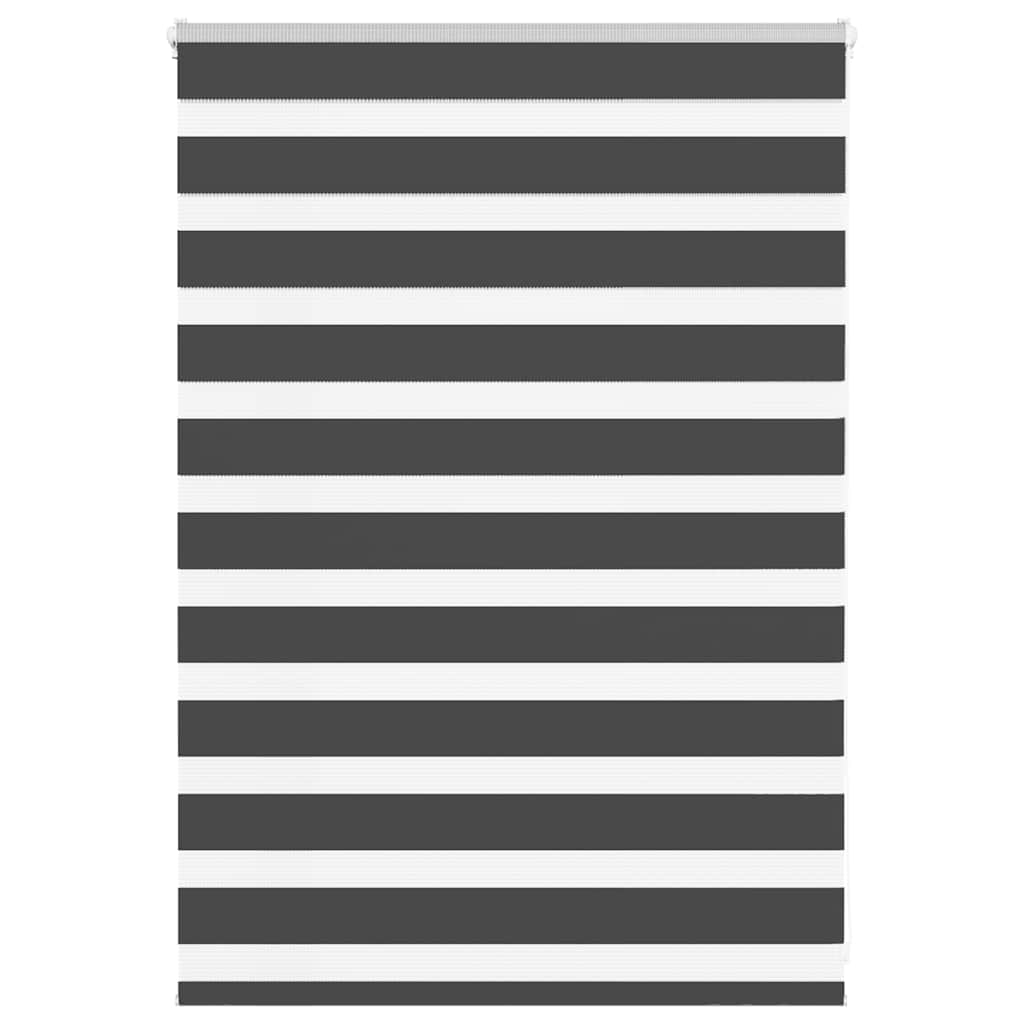 Doppelrollo Schwarz 100x100 cm