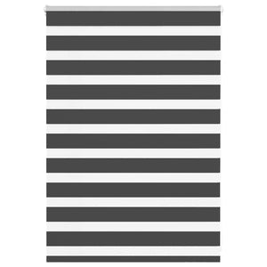 Doppelrollo Schwarz 115x100 cm