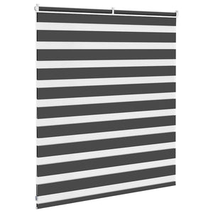 Doppelrollo Schwarz 125x100 cm
