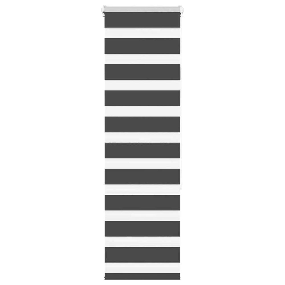 Doppelrollo Schwarz 40x150 cm
