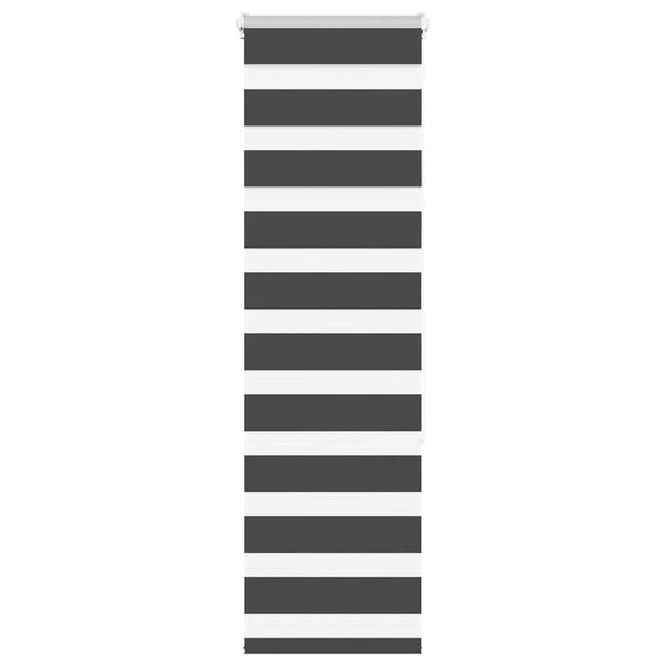 Schwarzes Doppelrollo 45x150 cm