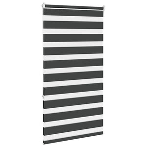 Doppelrollo Schwarz 75x150 cm