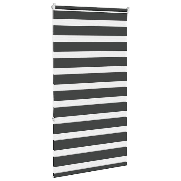 Doppelrollo Schwarz 75x150 cm